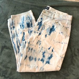 Tie Dye Straight Leg Jeans
